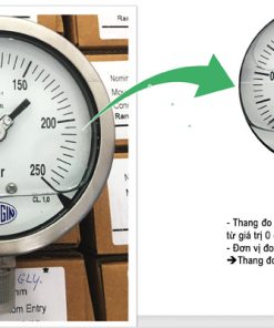 Thang đo của đồng hồ áp lực nước